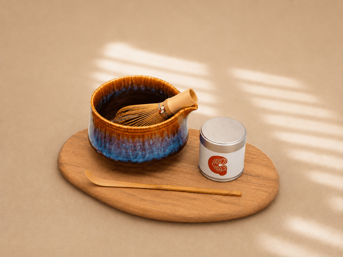 Cafe Gyoen Premium tea utensils background